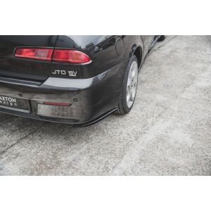 Maxton Design Heck Ansatz Flaps Diffusor für Alfa Romeo 156 SW Facelift schwarz Hochglanz