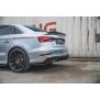 Maxton Design Heckdiffusor Ansatz für Audi S3 Limousine 8V Facelift schwarz Hochglanz