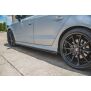 Maxton Design Seitenschweller Ansatz für V.2 / V2 für Audi S3 / A3 S-Line Limousine 8V Facelift schwarz Hochglanz