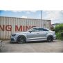 Maxton Design Seitenschweller Ansatz für V.2 / V2 für Audi S3 / A3 S-Line Limousine 8V Facelift schwarz Hochglanz