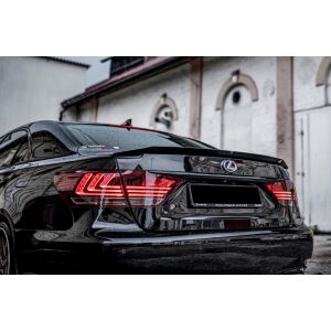 Maxton Design Spoiler CAP für Lexus LS Mk4 Facelift schwarz Hochglanz