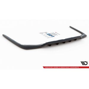 Maxton Design Mittlerer Heckdiffusor Ansatz DTM Look für Lexus LS Mk4 Facelift schwarz Hochglanz
