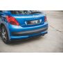 Maxton Design Heck Ansatz Flaps Diffusor für Peugeot 207 Sport schwarz Hochglanz