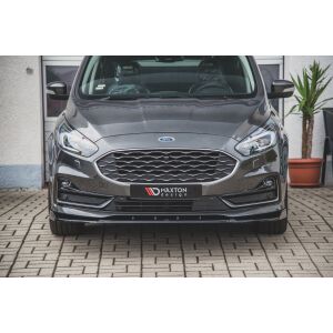 Maxton Design Front Ansatz für Ford S-Max Mk2 Facelift schwarz Hochglanz