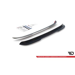 Maxton Design Spoiler CAP für Ford Focus ST-Line Mk3 FL schwarz Hochglanz