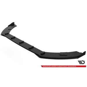 Maxton Design Robuste Racing Front Ansatz für passend für + Front Stoßstangen Racing Flaps passend für Ford Fiesta Mk8 ST / ST-Line schwarz Hochglanz