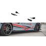 Maxton Design Side Front Stoßstangen Racing Flaps passend für Ford Fiesta Mk8 ST / ST-Line schwarz Hochglanz
