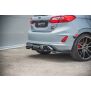 Maxton Design Robuste Racing Heckdiffusor Ansatz +Flaps für Ford Fiesta Mk8 ST schwarz Hochglanz