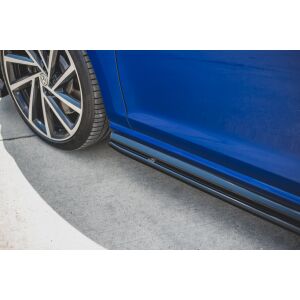 Maxton Design Seitenschweller Ansatz für V.4 / V4 VW Golf 7 R / R-Line Facelift schwarz Hochglanz