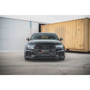 Maxton Design Front Ansatz V.3 / V3 für Audi RS3 8V FL Sportback schwarz Hochglanz