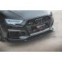 Maxton Design Front Ansatz V.3 / V3 für Audi RS3 8V FL Sportback schwarz Hochglanz