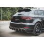 Maxton Design Heck Ansatz Flaps Diffusor V.2 / V2 für Audi RS3 8V Sportback Facelift schwarz Hochglanz