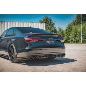 Maxton Design Heckdiffusor Ansatz für Audi S8 D4 Facelift schwarz Hochglanz