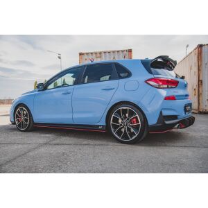 Maxton Design Robuste Racing Seitenschweller Ansatz für für Hyundai I30 N Mk3 / Mk3 FL Hatchback / Fastback