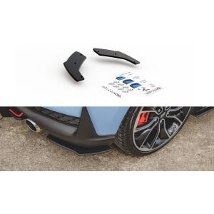 Maxton Design Robuste Racing Heck Ansatz Flaps Diffusor für Hyundai I30 N Mk3 Hatchback