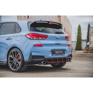 Maxton Design Robuste Racing Heckschürze V.1 / V1 für Hyundai I30 N Mk3 Hatchback