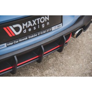 Maxton Design Robuste Racing Heckschürze V.1 / V1 für Hyundai I30 N Mk3 Hatchback