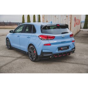 Maxton Design Robuste Racing Heckschürze V.2 / V2 für Hyundai I30 N Mk3 Hatchback