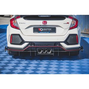 Maxton Design Robuste Racing Heckdiffusor Ansatz für Honda Civic X Type R