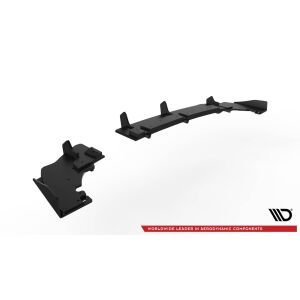 Maxton Design Robuste Racing Heckdiffusor Ansatz +Flaps für Ford Fiesta Mk8 ST