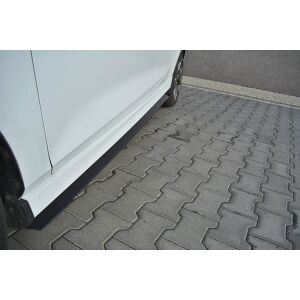Maxton Design Sport Seitenschweller Ansatz für V.2 / V2 für Ford Fiesta Mk8 ST / ST-Line schwarz Hochglanz