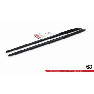 Maxton Design Seitenschweller Ansatz für V.2 / V2 für Audi RS3 8V Sportback Facelift schwarz Hochglanz