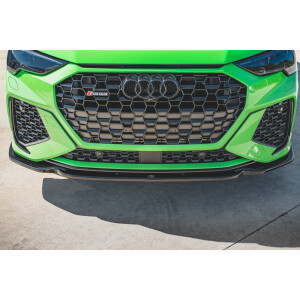 Maxton Design Front Ansatz V.1 / V1 für Audi RSQ3 F3 schwarz Hochglanz