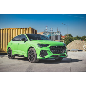 Maxton Design Front Ansatz V.1 / V1 für Audi RSQ3 F3 schwarz Hochglanz