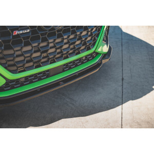 Maxton Design Front Ansatz V.1 / V1 für Audi RSQ3 F3 schwarz Hochglanz