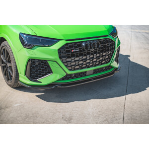Maxton Design Front Ansatz V.1 / V1 für Audi RSQ3 F3 schwarz Hochglanz