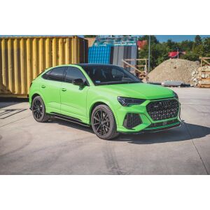 Maxton Design Seitenschweller Ansatz für Audi RSQ3 F3 schwarz Hochglanz