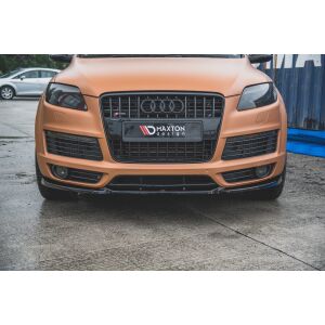 Maxton Design Front Ansatz für Audi Q7 S-Line Mk.1 schwarz Hochglanz