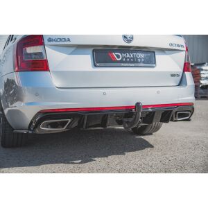 Maxton Design Heckdiffusor Ansatz V.2 / V2 für Skoda Octavia RS Mk3 / Mk3 FL Hatchback / Kombi
