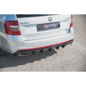 Maxton Design Heckdiffusor Ansatz V.2 / V2 für Skoda Octavia RS Mk3 / Mk3 FL Hatchback / Kombi