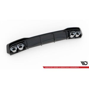 Maxton Design Heckdiffusor Ansatz für + Endschalldampfer Sportauspuff Attrappe Audi A7 C8 S-Line