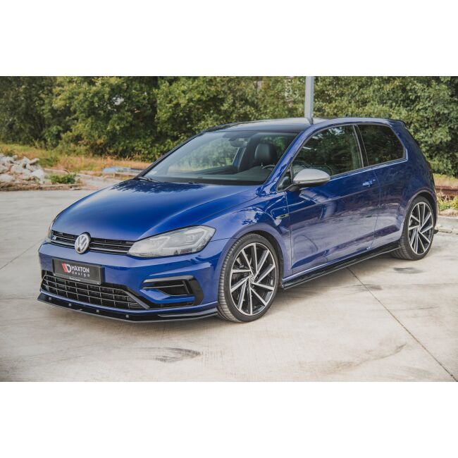 Maxton Design Robuste Racing Seitenschweller Ansatz für für VW Golf 7 R / R-Line Facelift