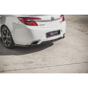 Maxton Design Mittlerer Heckdiffusor Ansatz für Opel Insignia Mk. 1 OPC Facelift schwarz Hochglanz
