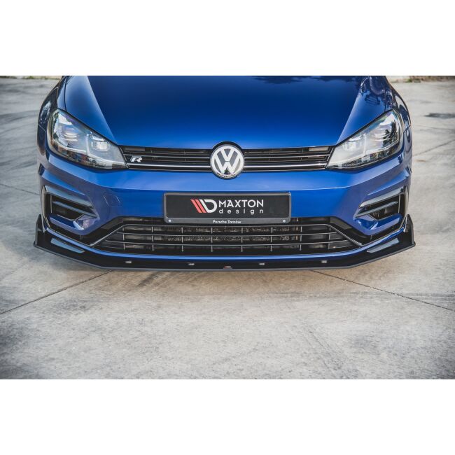 Maxton Design Robuste Racing Front Ansatz V.2 / V2 für passend für VW Golf 7 R / R-Line Facelift