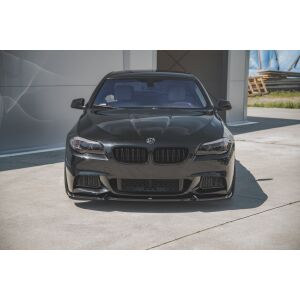 Maxton Design Front Ansatz V.3 / V3 für BMW 5er F10/F11 M-Paket schwarz Hochglanz