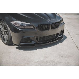 Maxton Design Front Ansatz V.3 / V3 für BMW 5er F10/F11 M-Paket schwarz Hochglanz