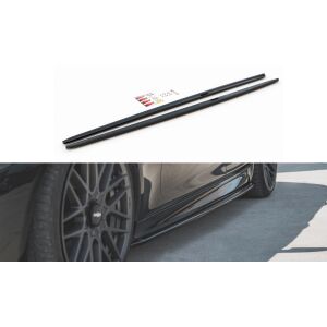 Maxton Design Seitenschweller Ansatz für V.2 / V2 für BMW 5er F10/F11 M-Paket schwarz Hochglanz