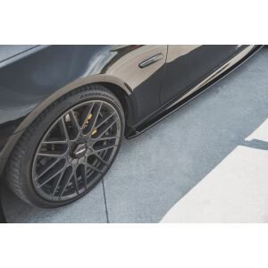 Maxton Design Seitenschweller Ansatz für V.2 / V2 für BMW 5er F10/F11 M-Paket schwarz Hochglanz