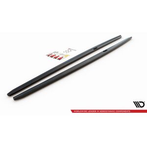 Maxton Design Seitenschweller Ansatz für V.2 / V2 für BMW 5er F10/F11 M-Paket schwarz Hochglanz