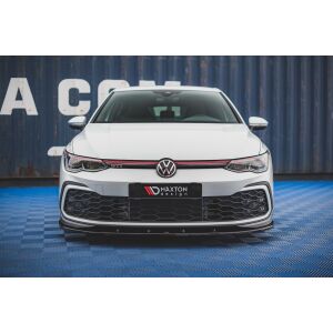 Maxton Design Front Ansatz für Volkswagen Golf 8 GTI schwarz Hochglanz