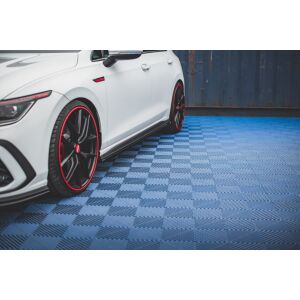 Maxton Design Seitenschweller Ansatz für Volkswagen Golf 8 GTI schwarz Hochglanz