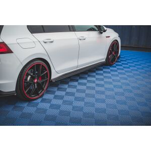 Maxton Design Seitenschweller Ansatz für Volkswagen Golf 8 GTI schwarz Hochglanz
