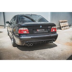 Maxton Design Heckdiffusor Ansatz für BMW M5 E39 schwarz Hochglanz