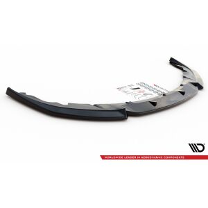 Maxton Design Front Ansatz V.1 / V1 für Porsche Panamera Turbo 970 Facelift schwarz Hochglanz
