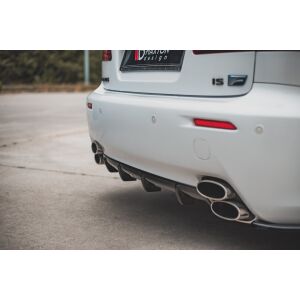 Maxton Design Heckdiffusor Ansatz für Lexus IS F Mk2 schwarz Hochglanz