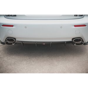 Maxton Design Heckdiffusor Ansatz für Lexus IS F Mk2 schwarz Hochglanz